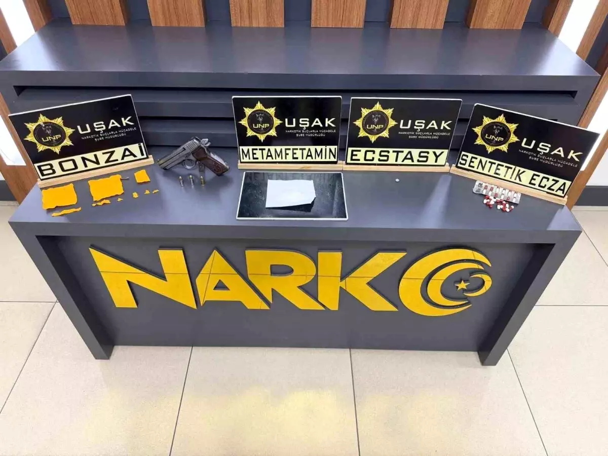 Uşak\'ta Uyuşturucu Operasyonu: 3 Tutuklama
