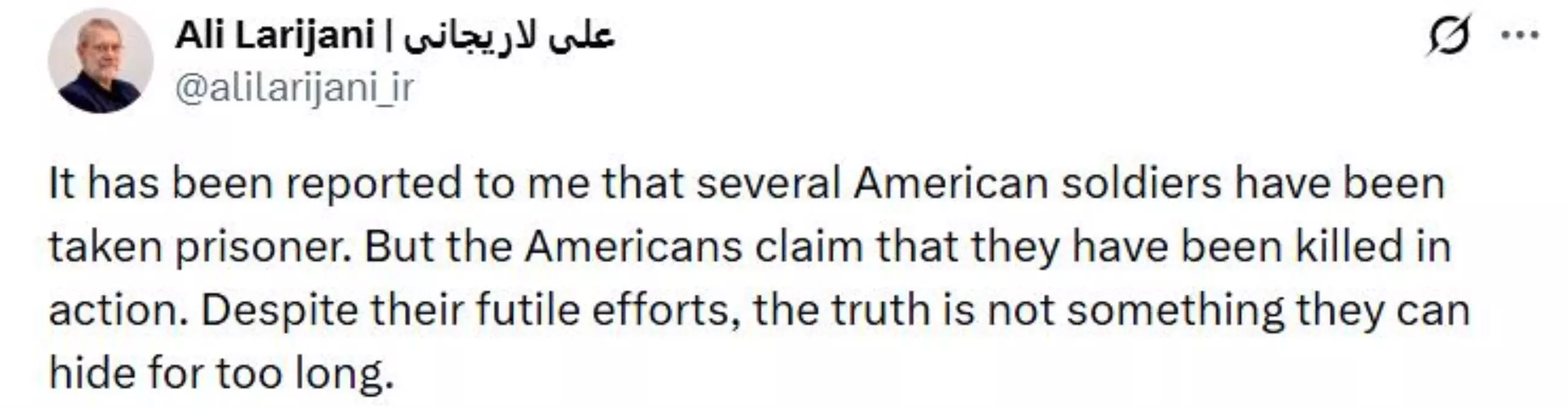 İran: ABD Askerleri Esir Alındı İddiası