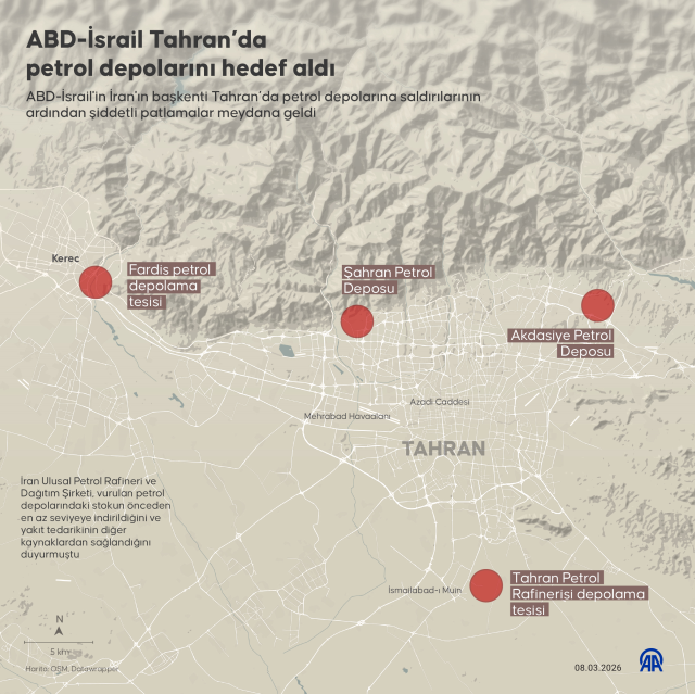 Saldırılar sonrası Tahran! Petrol resmen yağmur olup yağdı