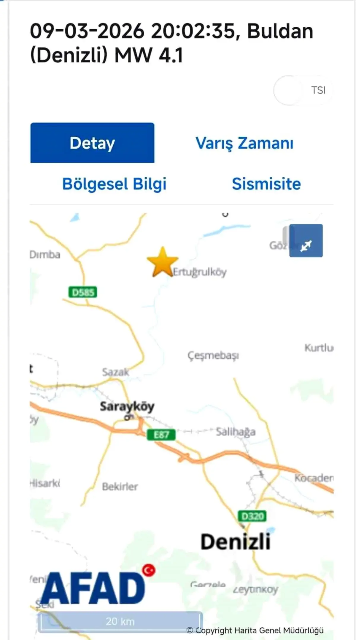 Denizli\'de Artçı Sarsıntılar Devam Ediyor