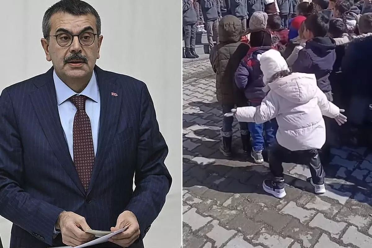 "Kabe\'de hacılar" ilahisi ile dans eden öğrenci Bakan Tekin\'e soruldu