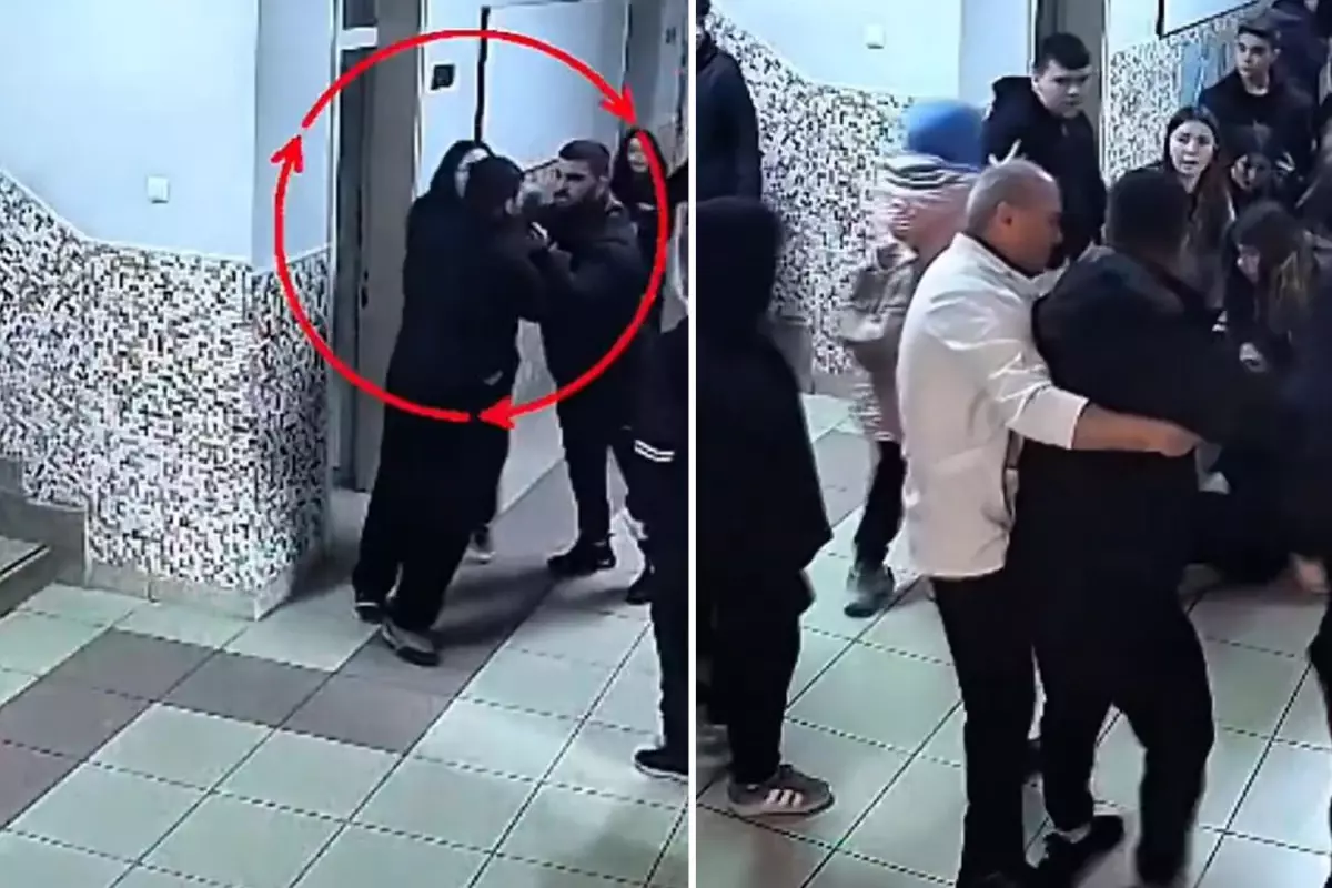 Kardeşine söyleneni duyunca okulu basıp 2 öğrenciyi darp etti