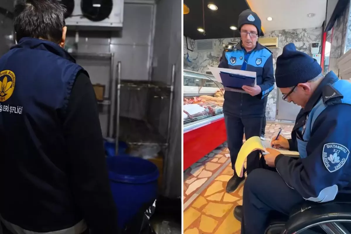 Kasapları denetleyen ekipler, gördükleri manzarayı affetmedi