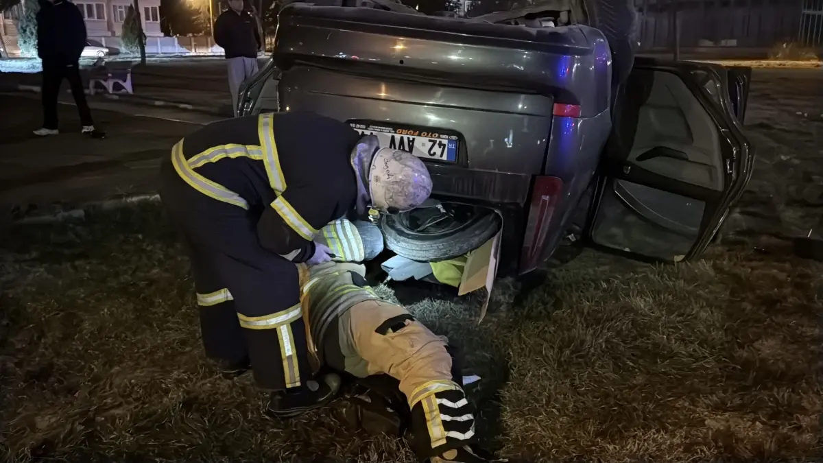 Kütahya\'da Kaza: Otomobil Takla Attı