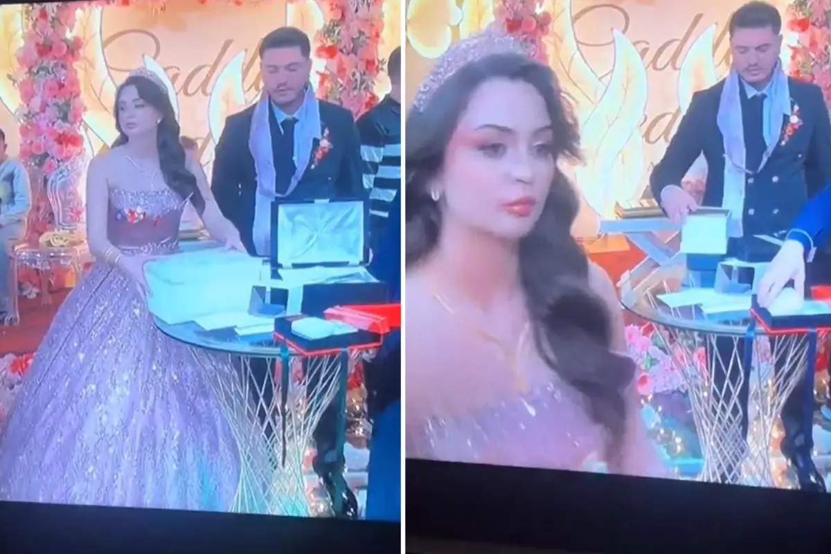 Nişandaki görüntü olay oldu! \'\'Bu düğün olmaz\'\' yorumları yapılıyor