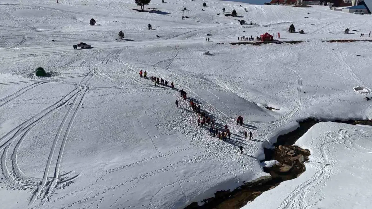 Uludağ\'da nefes kesen çığ tatbikatı
