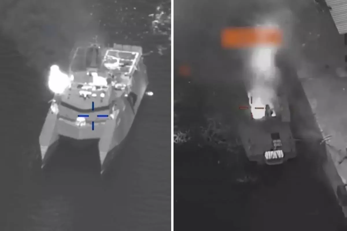 Böyle vurmuşlar! ABD, İran Donanması\'na düzenlenen saldırı anlarını paylaştı