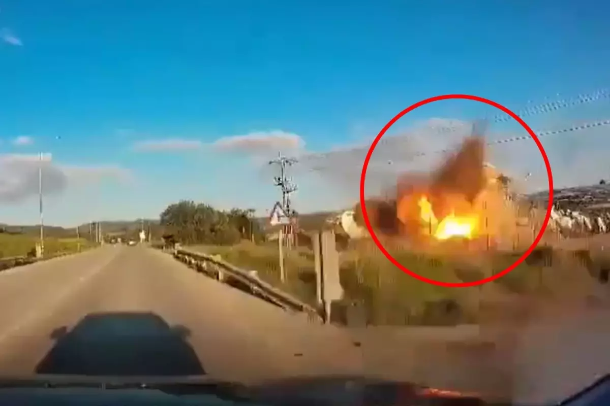 İsrail\'in kritik istasyonu böyle vuruldu! Sirenler dahi devreye giremedi