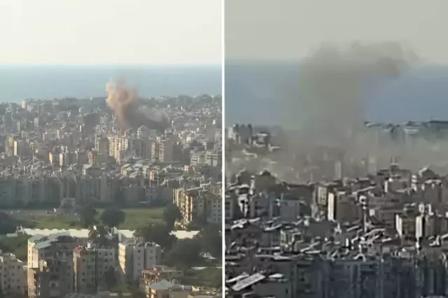 İsrail Beyrut’u yine vurdu, şehirden dumanlar yükseliyor