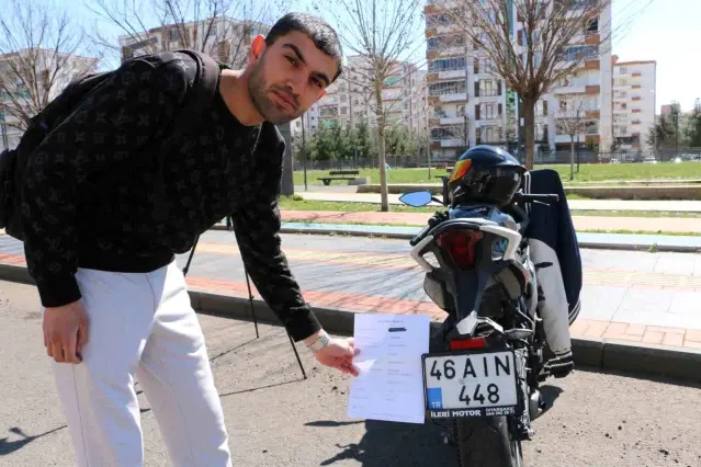 Diyarbakır’da Motosiklet Sürücüsüne Emniyet Kemerinden Ceza