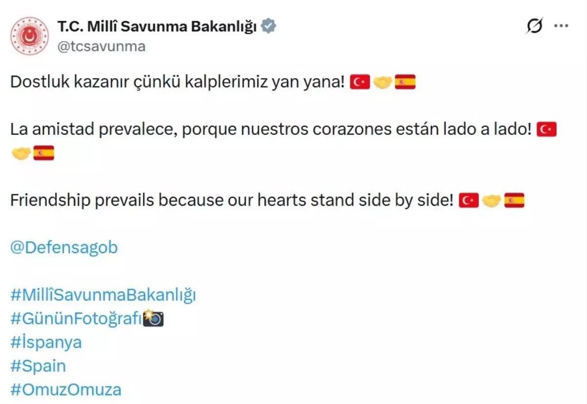 Türk ve İspanyol Askerlerinden Dostluk Mesajı
