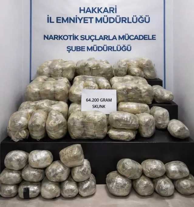 Hakkari’de Uyuşturucu Operasyonu