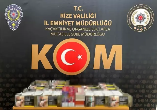 Rize’de Kaçakçılıkla Mücadele Operasyonu