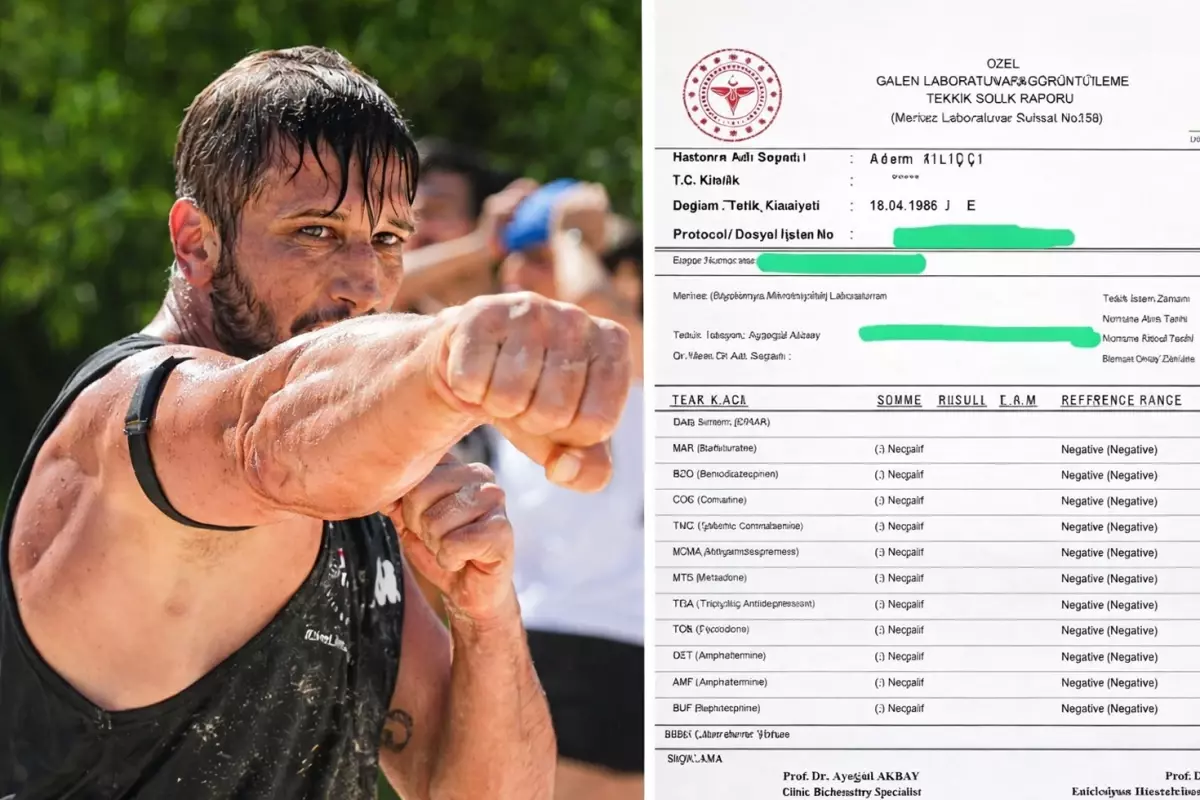 Adem Kılıçcı iddialara karşı kendi yaptırdığı test sonucunu paylaştı