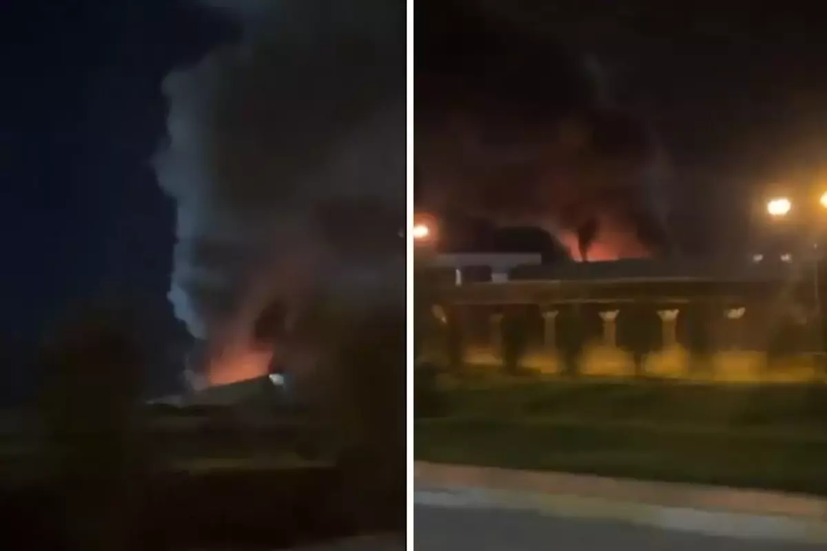 Erbil\'e saldırı! Havalimanı yakınlarından dumanlar yükseldi