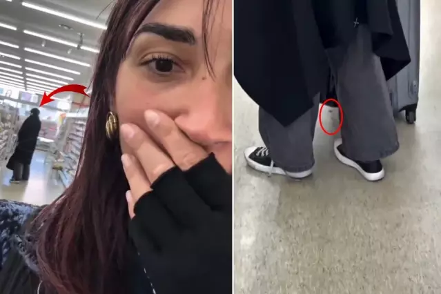 Girdiği markette kabusu yaşadı: Valizin altından kan damlıyor