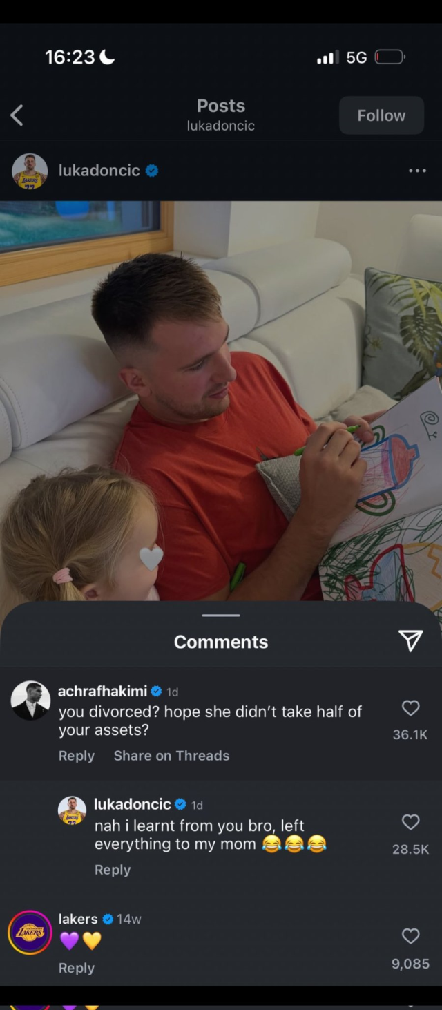 Hakimi'nin 'Boşandın mı?' sorusuna Luka Doncic'ten bomba cevap