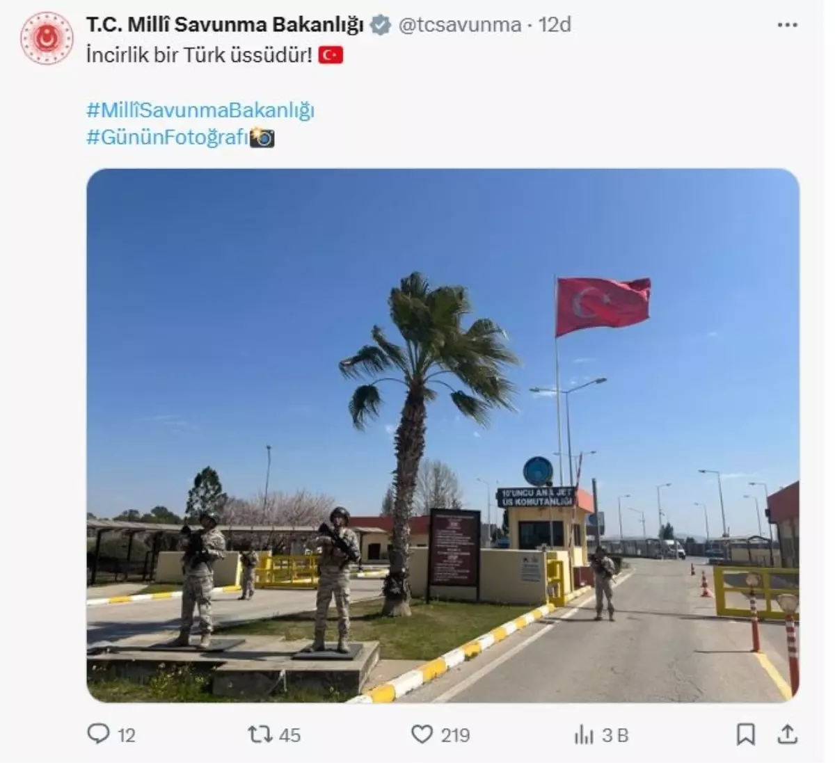 İncirlik Üssü\'nde Türk Askerleri