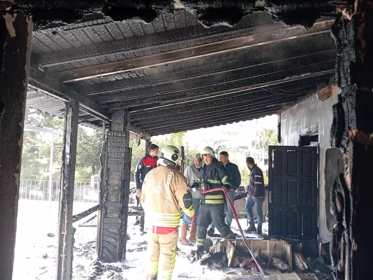 Samandağ\'da müstakil evde yangın çıktı