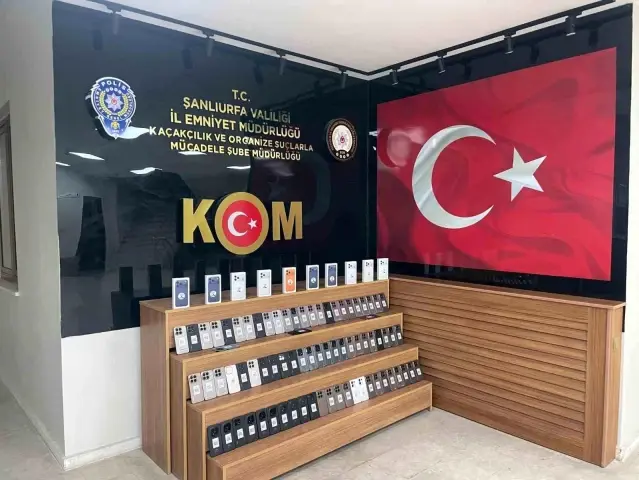 Şanlıurfa’da 4.25 Milyon Liralık Kaçak Telefon Ele Geçirildi