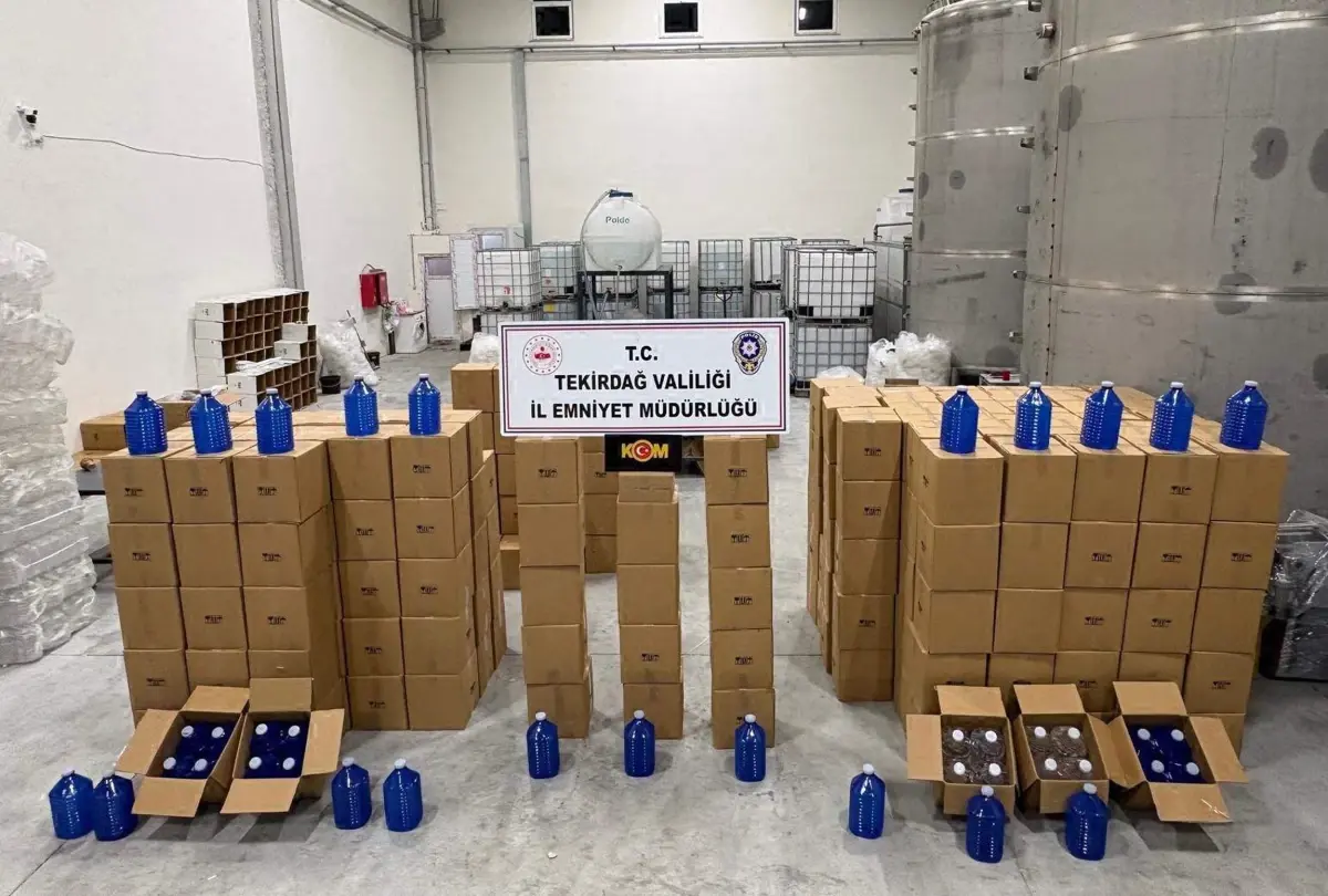 Ergene\'de Büyük Etil Alkol Baskını