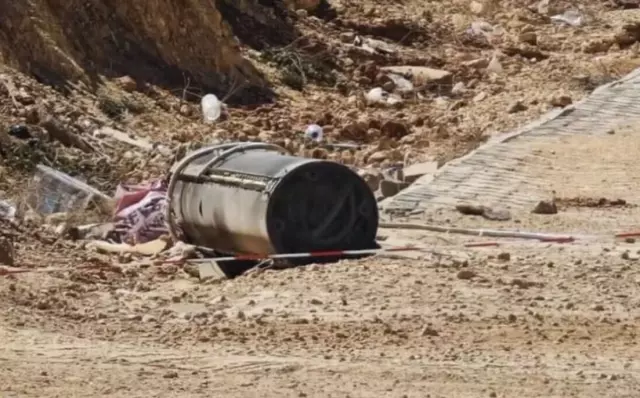 Gaziantep'te düşürülen balistik mühimmat