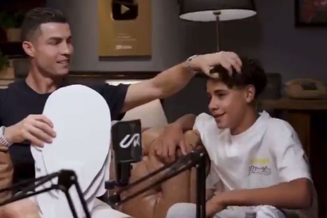 Ronaldo’nun oğlundan ”Babanla oynamak ister misin?” sorusuna bomba yanıt