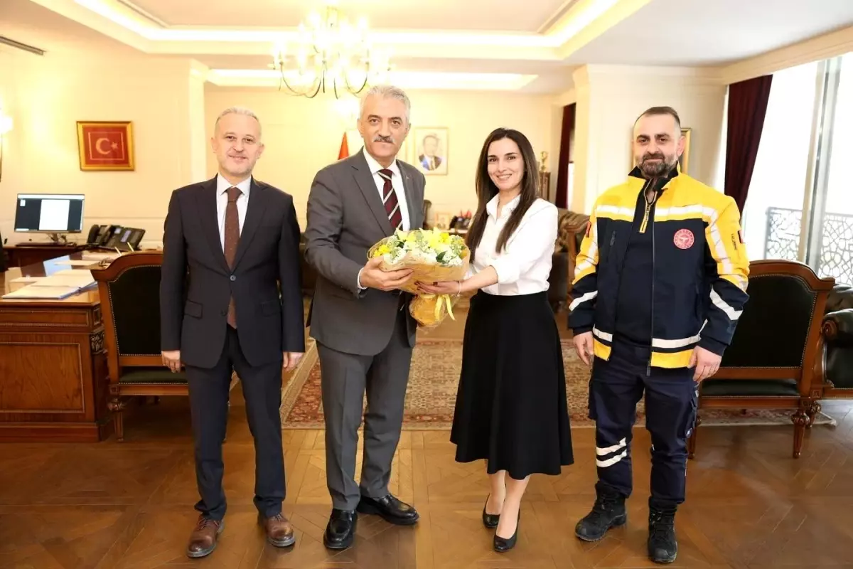 Vali Makas, Sağlık Çalışanlarını Kabul Etti