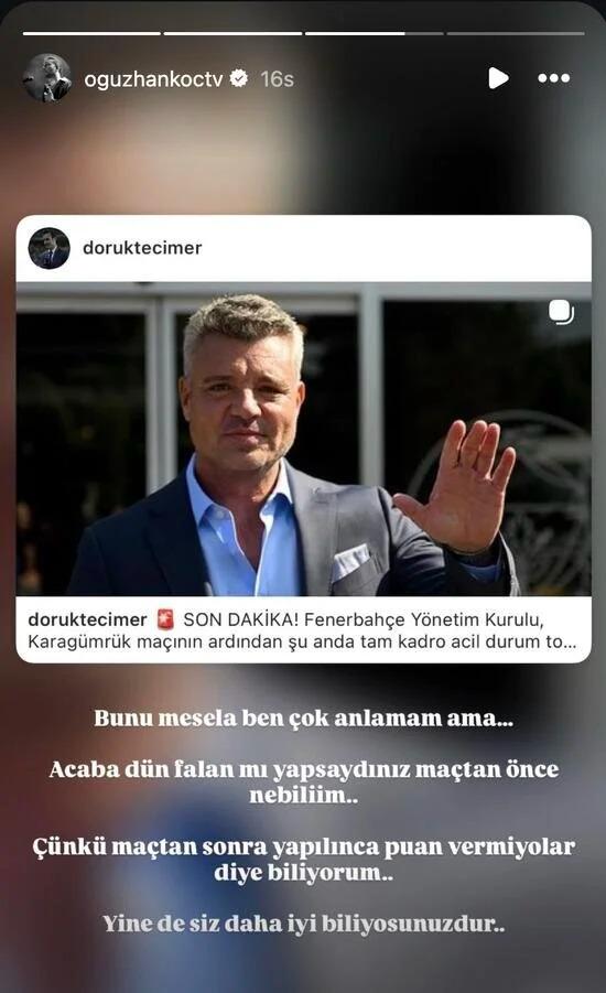 Fenerbahçe, şarkıcı Oğuzhan Koç'u da çıldırttı