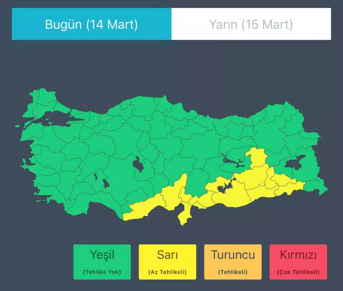 İçişleri Bakanlığı\'ndan \'sağanak\' ve \'fırtına\' uyarısı