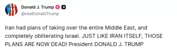 Trump: İran’ın Planları Artık Öldü