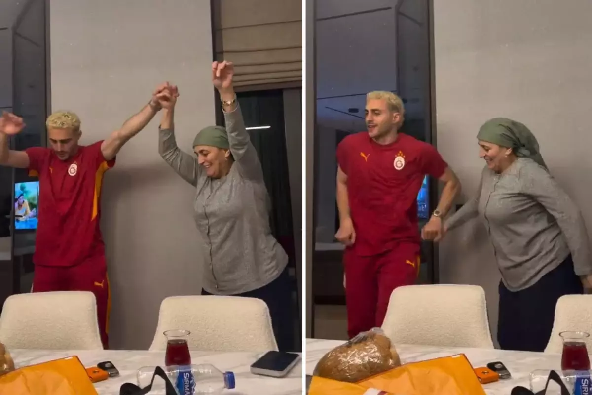 Barış Alper galibiyetin tadını annesiyle beraber çıkardı