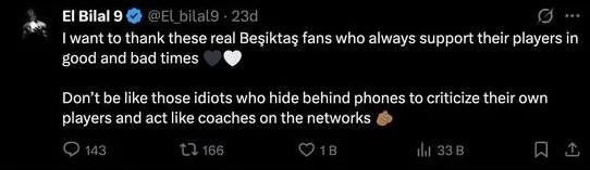 Beşiktaş'ın yıldızından flaş paylaşım: Aptallar gibi olmayın