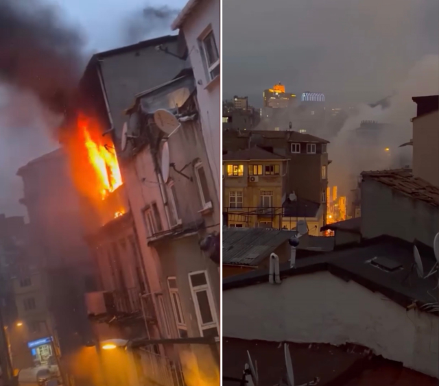 Daire alev alev yandı, ünlü oyuncu son anda kurtuldu: Kedilerimizi alıp hemen çıktık
