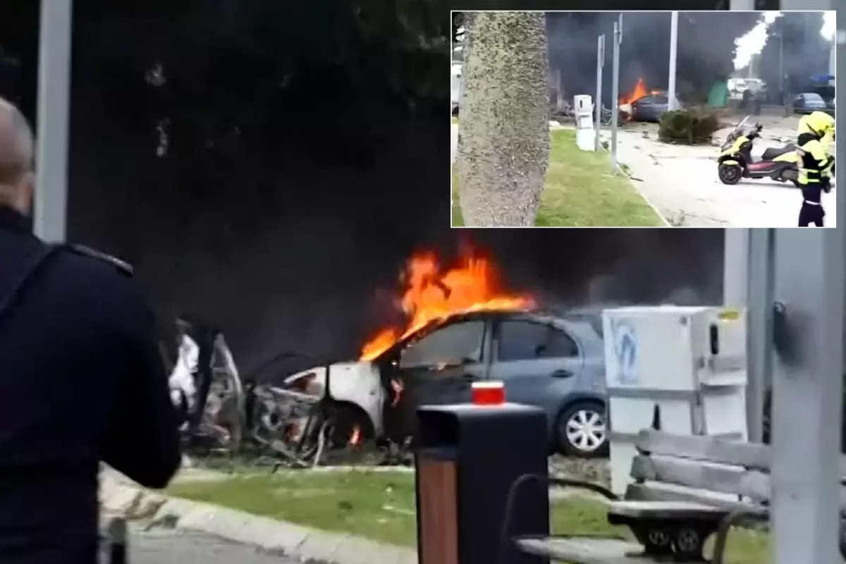 İsrail\'e düşen İran füzesi ortalığı cehenneme çevirdi