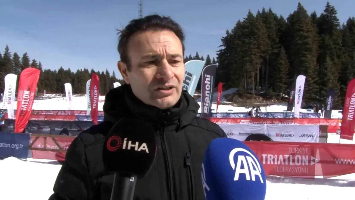 Türkiye\'nin İlk Kış Triatlonu Gerede\'de Yapıldı