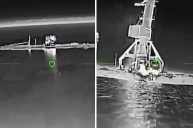 Ukrayna Rus gemisini böyle imha etmiş