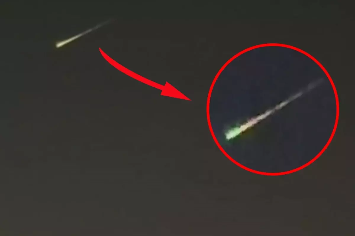 Uşak\'ta gökyüzünde parlak bir cisim görüldü