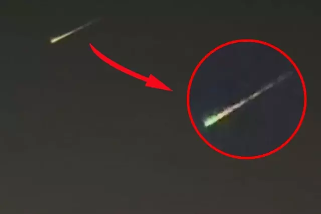 Uşak’ta gökyüzünde parlak bir cisim görüldü