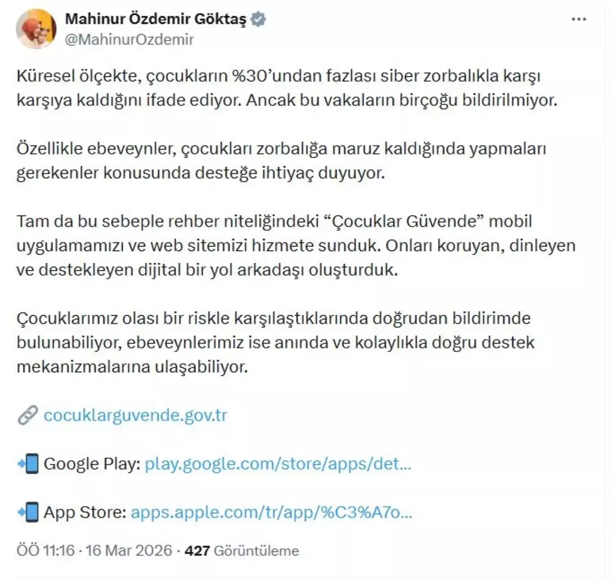 Çocuklar için Zorbalıkla Mücadele Uygulaması