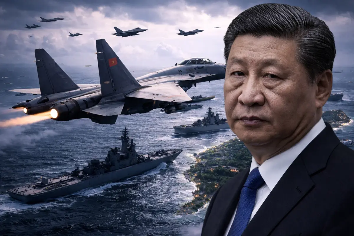 Çin\'den ABD\'ye tarihi rest! 26 savaş uçağı ve 7 savaş gemisiyle gövde gösterisi