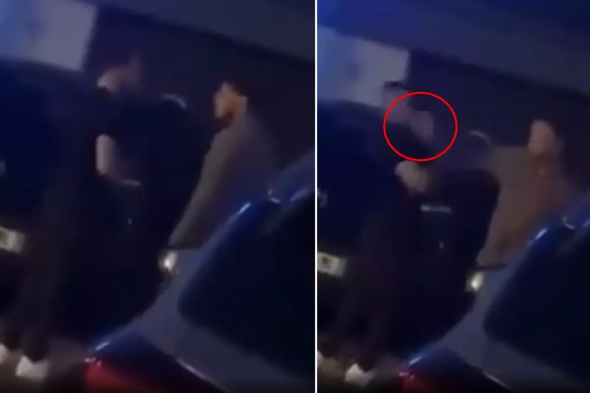 Kavga sırasında atılan sert tokat şahsı yerden yere vurdu