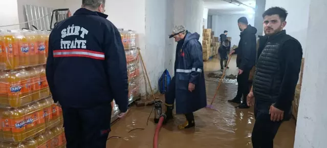 Siirt’te Sağanak Yağış Sel ve Su Baskınlarına Neden Oldu