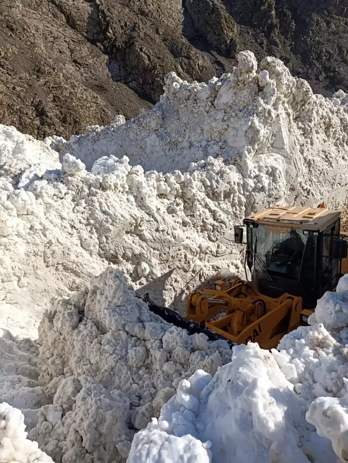 Çatak\'ta Çığ Nedeniyle Yol Kapandı