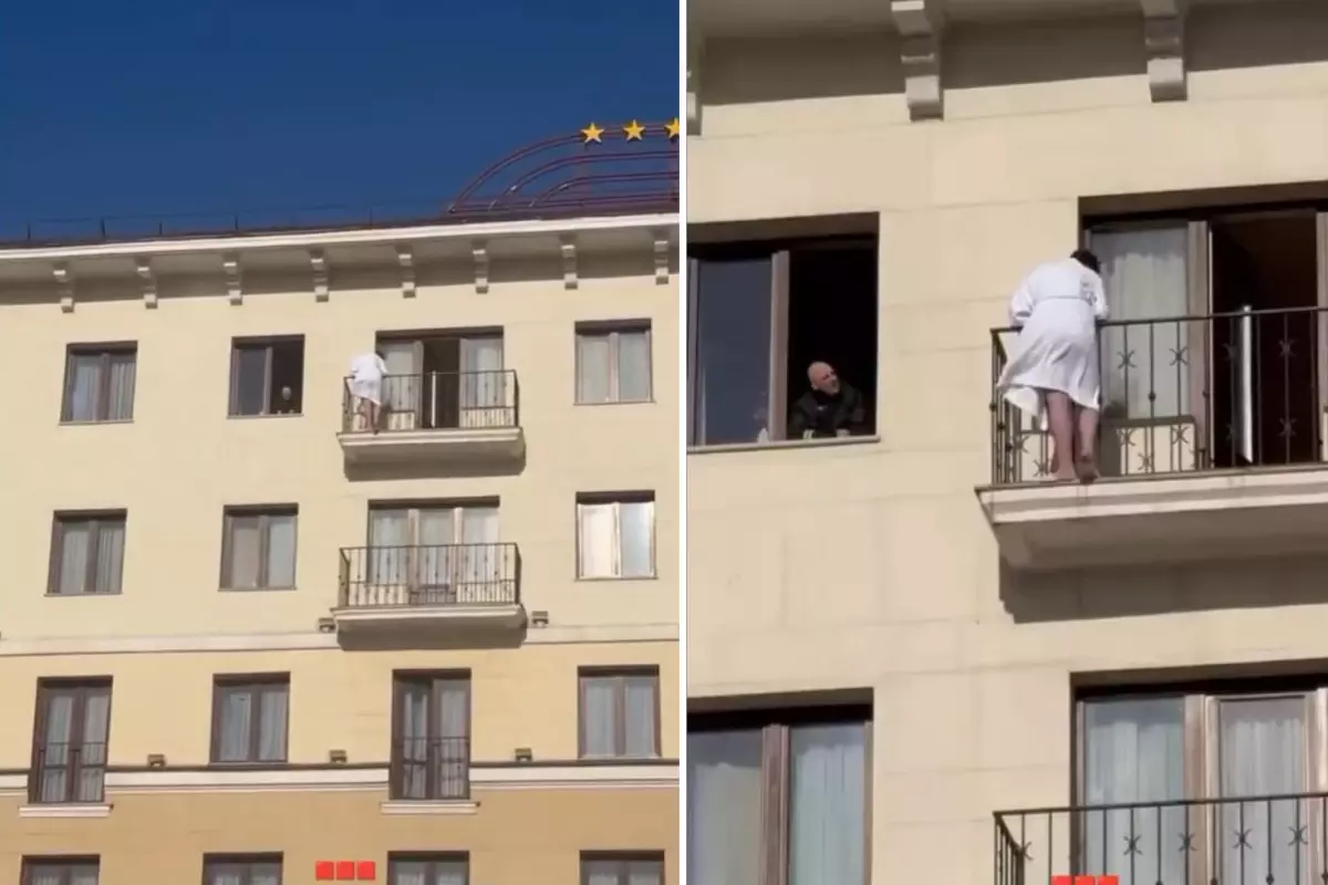 Otel balkonunda polisi alarma geçiren olay