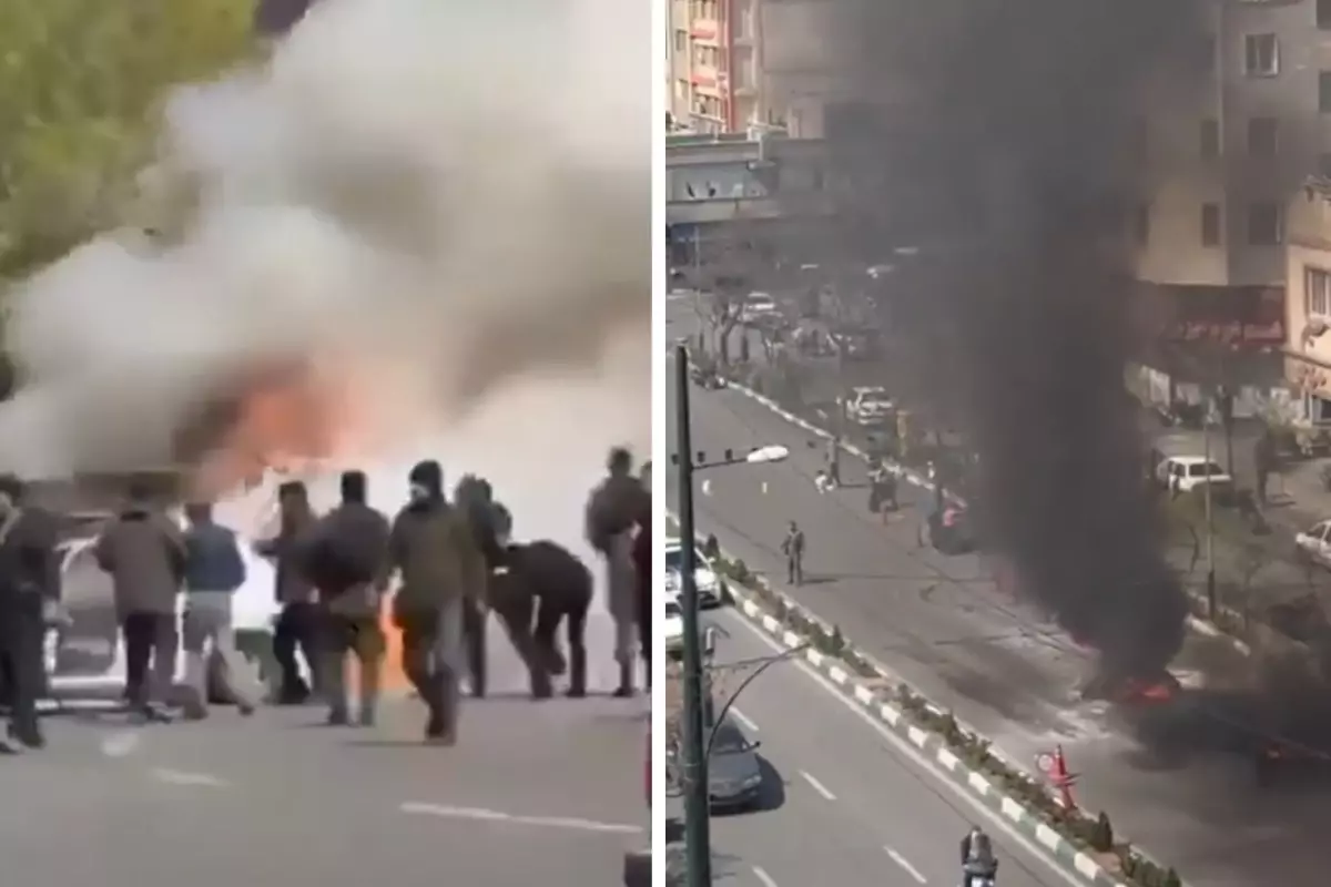 Tahran\'a hava saldırısı! Büyük panik yaşandı