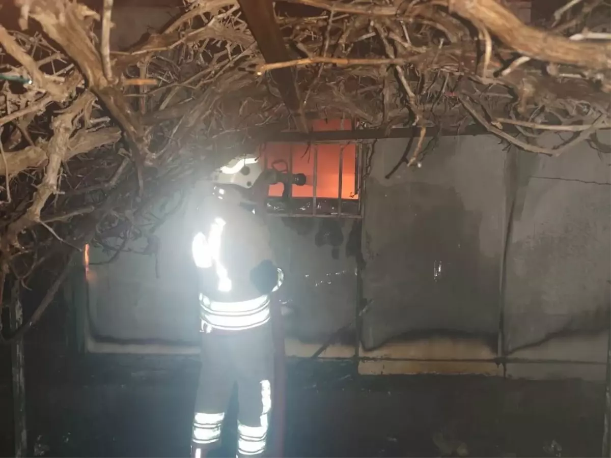 Hatay\'da Konteyner Depoda Yangın