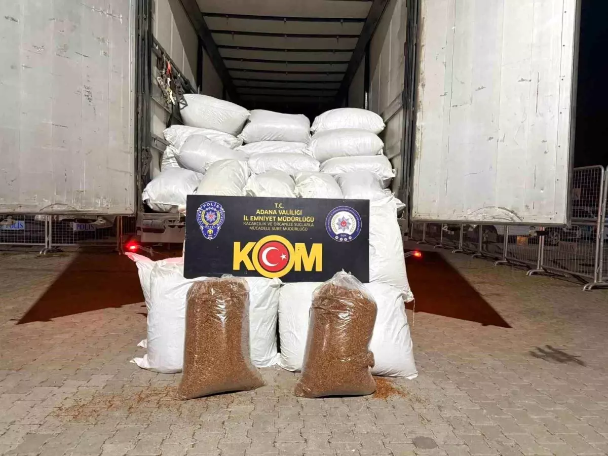 Adana\'da 3 Ton Kaçak Tütün Ele Geçirildi