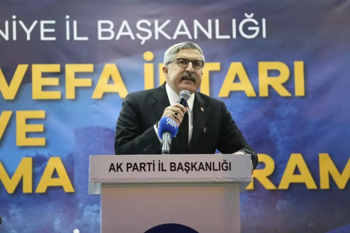 AK Parti Genel Başkan Yardımcısı Yayman\'dan Osmaniye\'de Açıklamalar