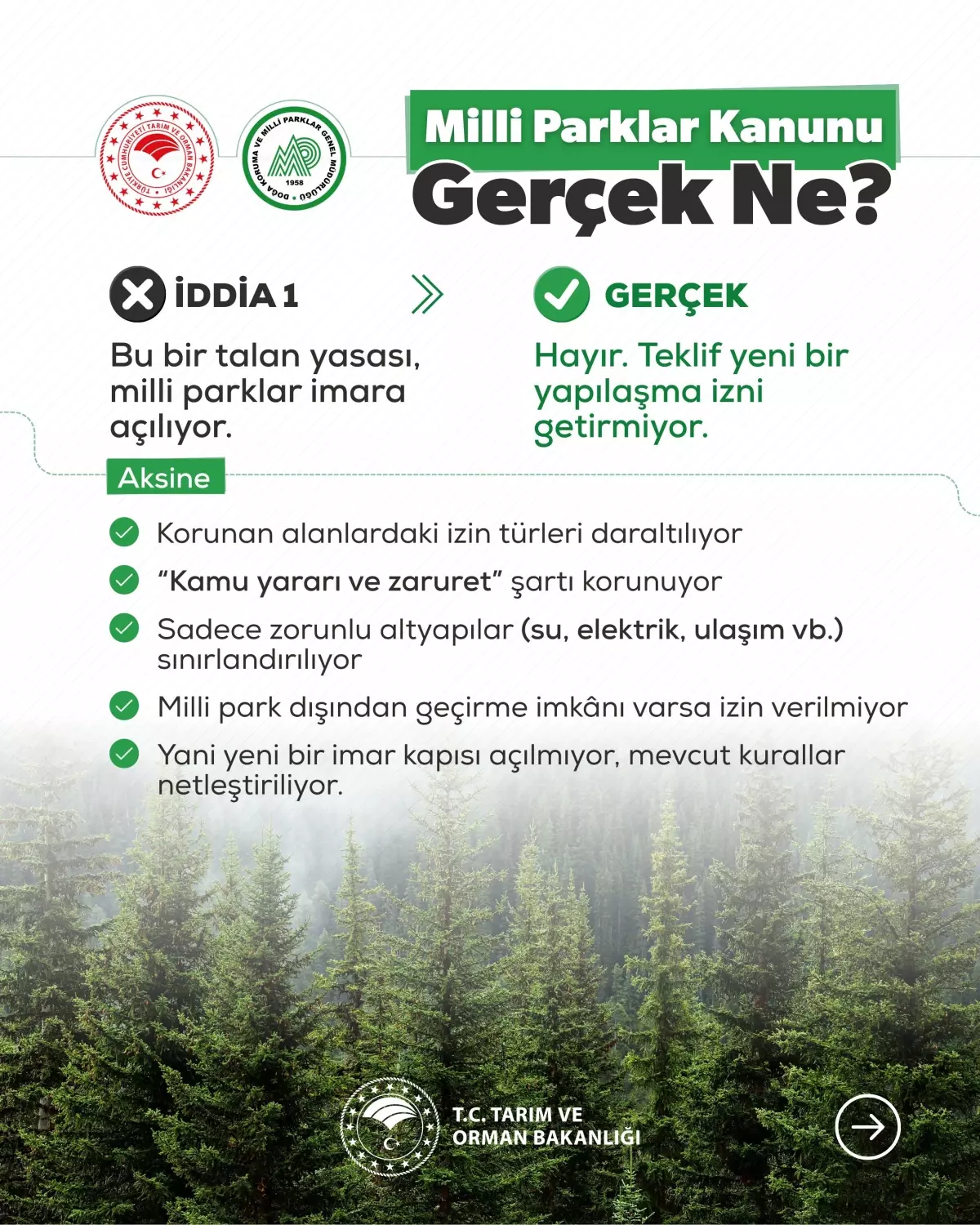 Milli Parklar Kanunu Teklifi Açıklaması